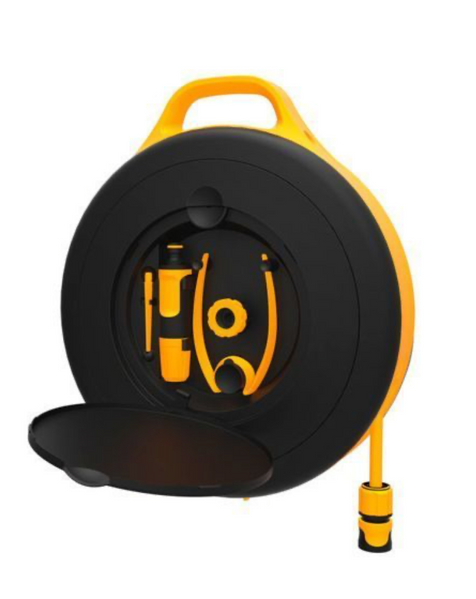 Набір Fiskars: Котушка зі шлангом Waterwheel S 1026680 + Ножиці для трави White GS41 1026917 1026680102691 фото