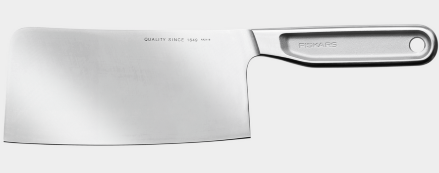 Набір Fiskars: Підставка для зберігання ножів Wooden 1075839 + Ніж сантоку Cleaver All Steel 16 см 1062885 1075839107583 фото