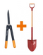Набір Fiskars: Ножиці для живоплоту PowerGear HS72 1000956 + Лопата садова класична FSC 1071929 1000956107192 фото 1