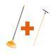 Набір Fiskars: Граблі для листя + Граблі для грунту PARK FSC 1023492101482 фото 1