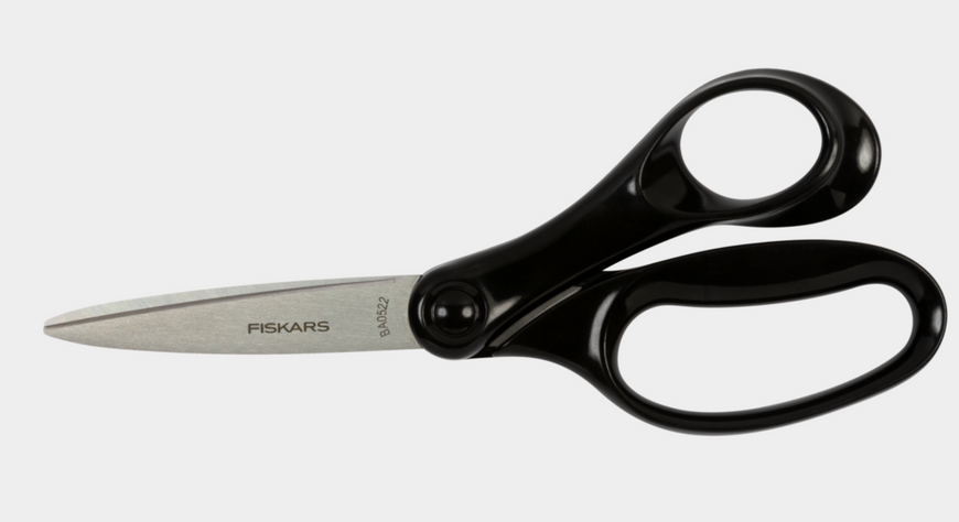 Ножиці STUD 18 см чорні, 6/36, 16 л Fiskars 1067858 фото